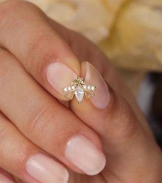 Böcek Vidalı Küpe