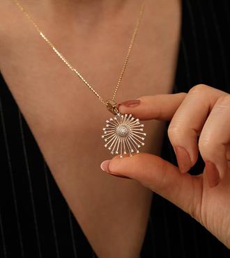 Tasarım Güneş Kolye Ucu