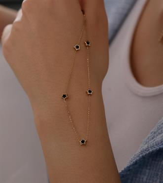 Siyah Yıldızlı Kolye