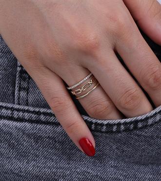 Üçlü Kombin Tasarım Yüzük