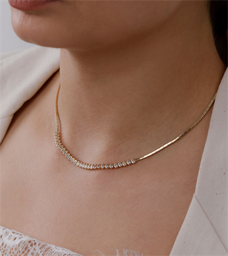 Damla Sıralı Çubuk Kolye