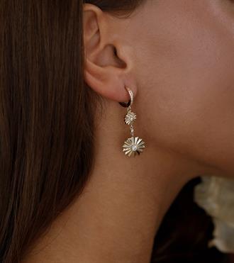 Yıldız Çiçeği Tasarım Küpe