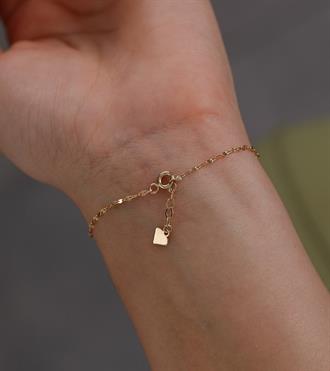 Yıldızlı Ataç Minimal Bileklik