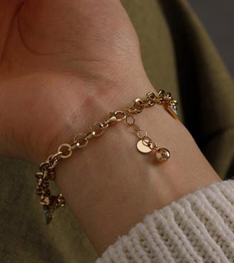 Charmlı Doç Zincir Bileklik