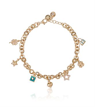 Charmlı Doç Zincir Bileklik