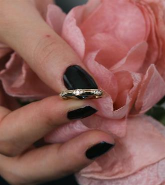 Taşlı Baklava Desen Yüzük