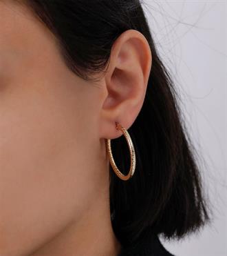 Çizgili Halka Küpe