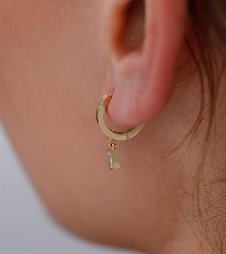 Baget Taş Sallantılı Küpe