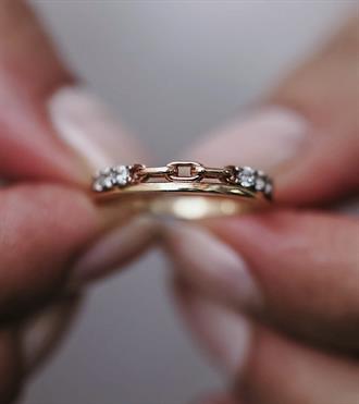 Taşlı Zincir Yüzük