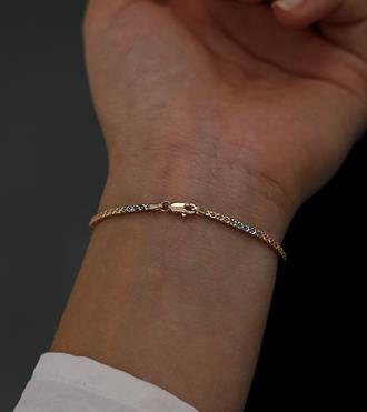 Dokulu Dikdörtgen Dizilim Bileklik