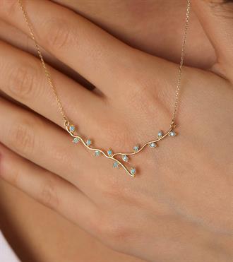 Firuzeli Sarmaşık Kolye