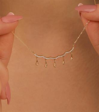 Damla Sallantılı Kolye