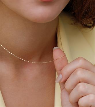 Mini Aynalı Zincir Kolye