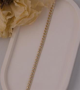 Taşlı Verev Bileklik