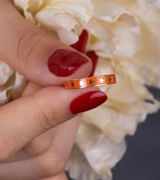 Yıldızlı Turuncu Yüzük