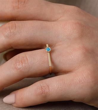 Firuze Toplu Düz Yüzük