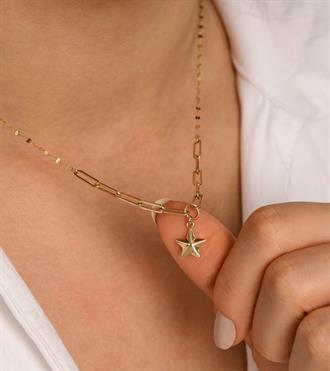 Yıldız Zincir Mix Kolye