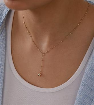 Yıldız Sarkıtlı Toplu Kolye