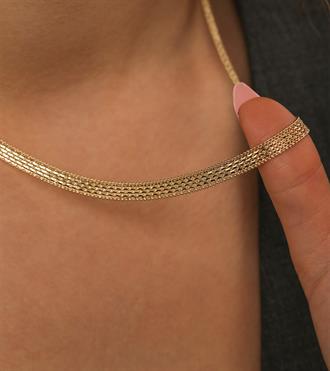 Top Çerçeveli Hasır Kolye