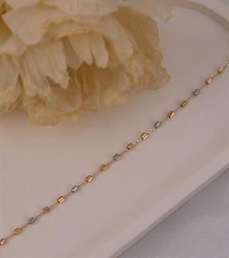 Üç Renkli Silindir Dorika Bileklik