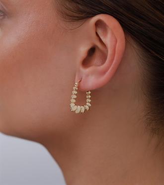 Midye Dikdörtgen Küpe