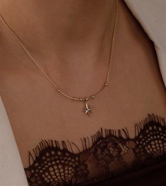 Kutup Yıldızlı Çengel Kolye