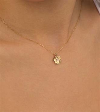 Pervane Çiçek Kolye