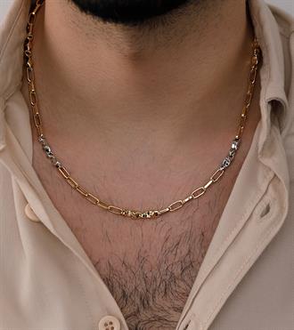 İki Renk Tasarım Erkek Kolye