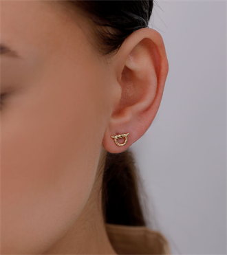 Düğüm Vidalı Küpe