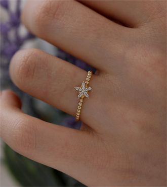 Mini Yıldızlı Top Top Yüzük