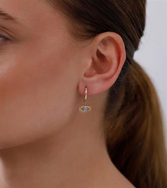 Firuzeli Kirpik Küpe