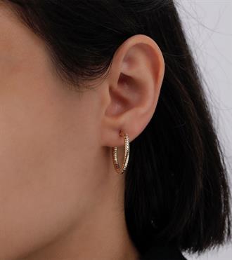 Çizgili Halka Küpe