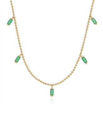 Yeşil Baget Sallantılı Kolye