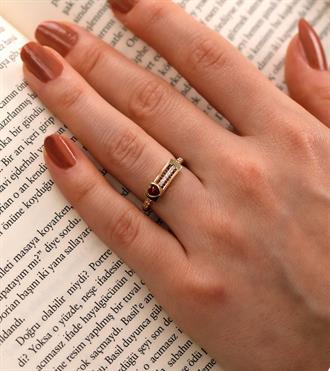 Hareketli Kalp Yüzük