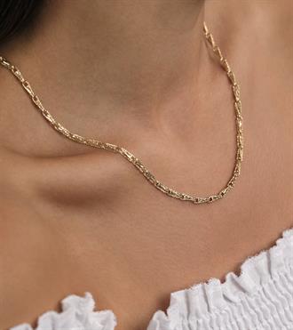 Dokulu Damla Zincir Kolye