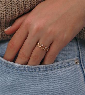 Taşlı Taç Yüzük