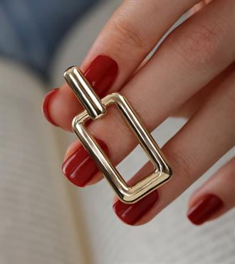 Dikdörtgen Tasarım Küpe