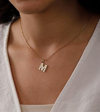 Kalemli Harf Kolye Ucu