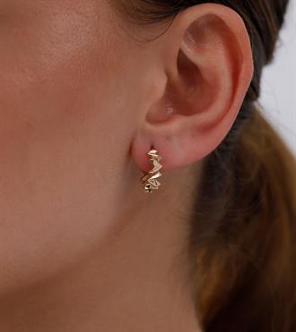 Kalp Prizma Halka Küpe