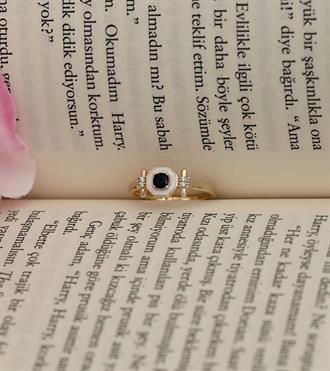 Siyah Taşlı Pioneer Yüzük