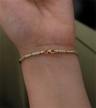 Taşlı Silindir Bileklik