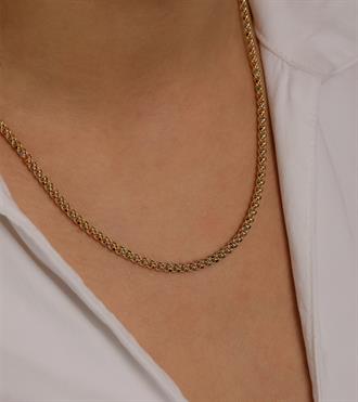 Renkli Taşlı Doç Zincir Kolye