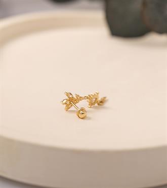 Lotuslu Tasarım Piercing (Tragus)