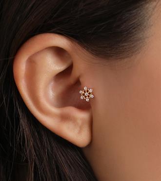 Çiçek Piercing (Tragus)