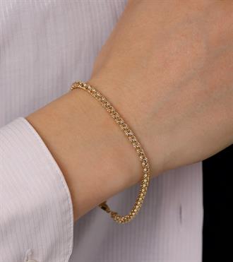 Taşlı Doç Zincir Bileklik