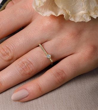 Taş Toplu Düz Yüzük