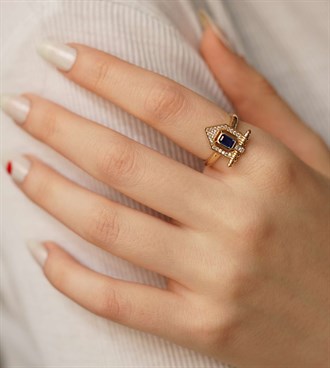 Alatan Yüzük-Lacivert