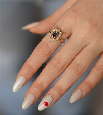 Alatan Yüzük-Lacivert