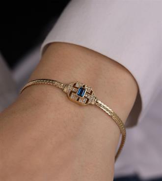 Alin Bileklik-Lacivert