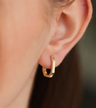 Altıgen Halka Küpe